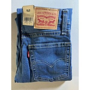 Levis NEW Womens 24x32 724 High Rise Slim Straight Jeans Blue Denim Stretch